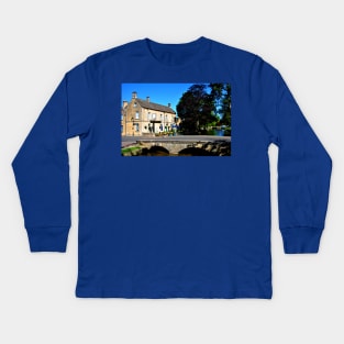 Kingsbridge Inn Bourton on the Water Cotswolds Kids Long Sleeve T-Shirt